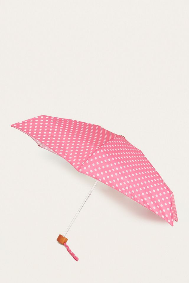 Pink Polka Dot Umbrella Urban Outfitters UK