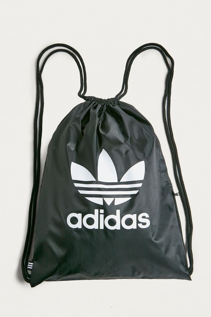 adidas Originals Trefoil Black Gym Sack Urban Outfitters UK