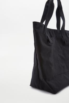black canvas shopper bag
