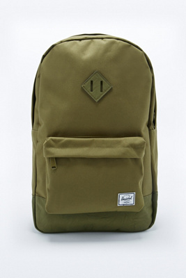 herschel army green backpack