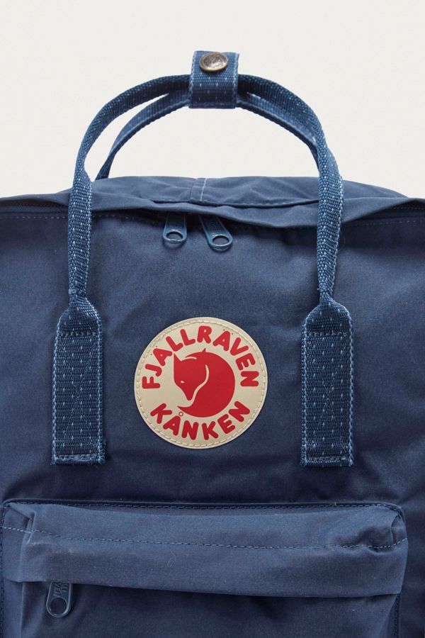 Fjallraven Kanken Royal Blue Pinstripe Backpack Urban Outfitters UK