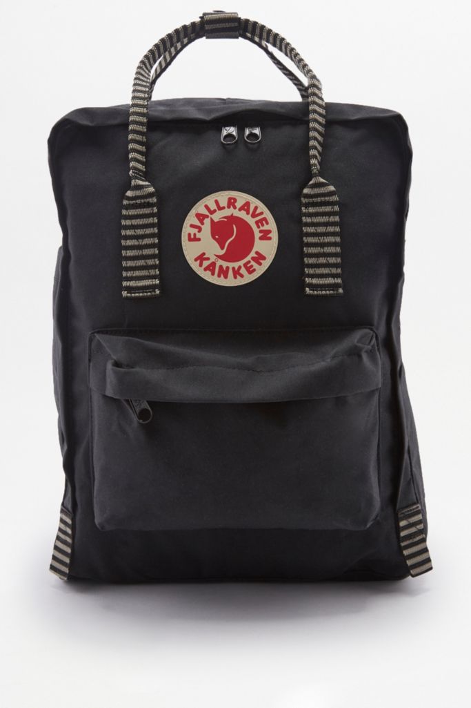 Fjallraven Kanken Black Stripe Handle Backpack | Urban Outfitters UK