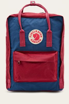 kanken blue and red