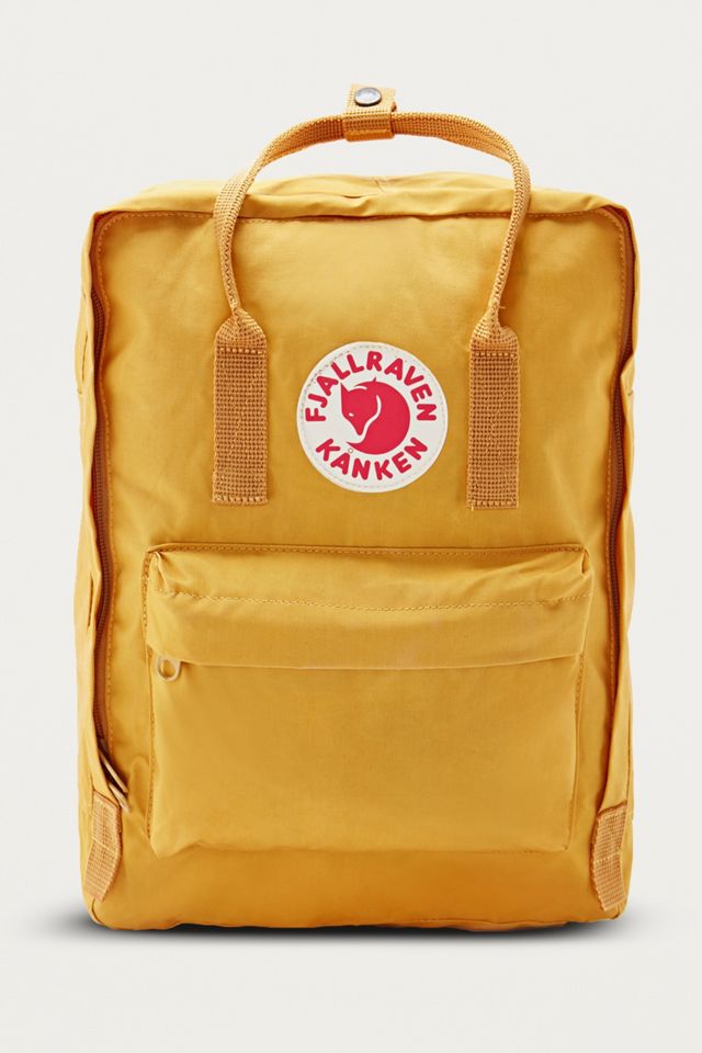 Fjallraven Kanken Ochre Yellow Backpack Urban Outfitters UK