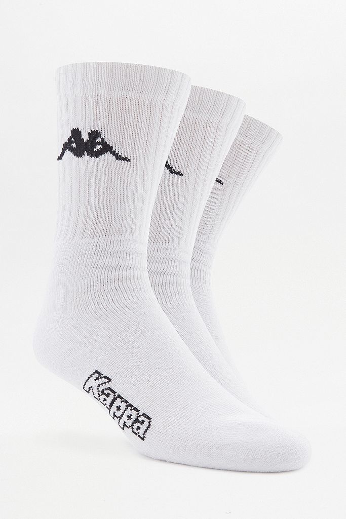 Kappa White Crew Socks Pack | Urban Outfitters UK