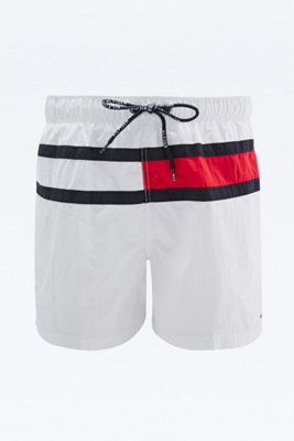 white tommy hilfiger swim shorts