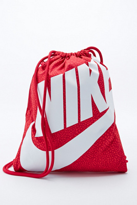 nike drawstring bag red