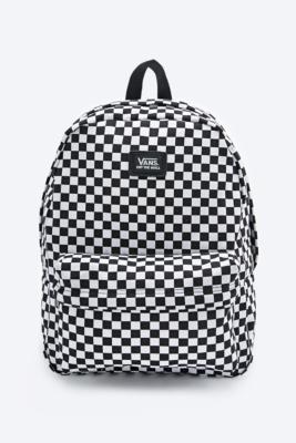 black and white checkered vans bag