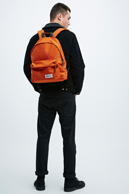 orange eastpak backpack