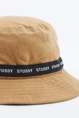 stussy cord bucket hat