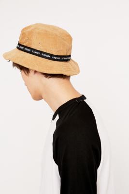 stussy cord bucket hat