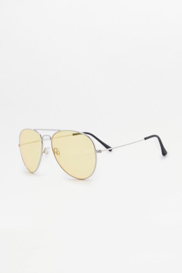 Yellow Lens Aviator Sunglasses Urban Outfitters Uk 