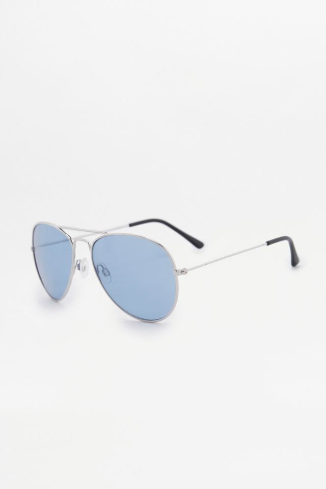 Sky Blue Lens Aviator Sunglasses | Urban Outfitters UK