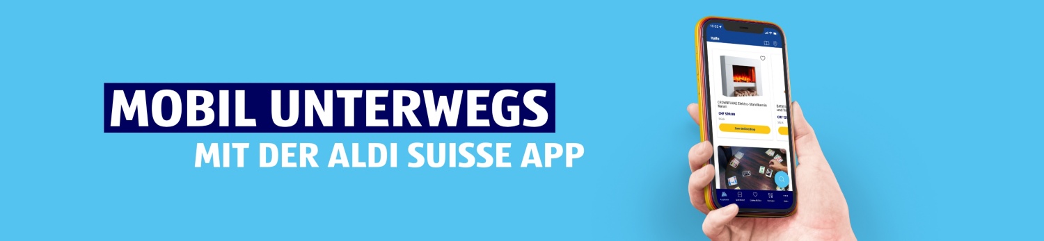 ALDI SUISSE – App Headerbanner