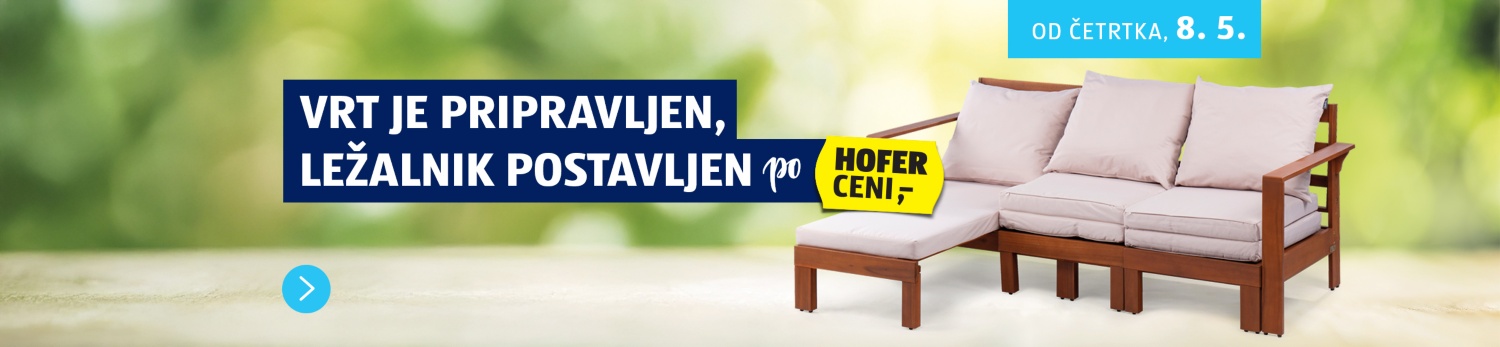 Oblazinjena vrtna garnitura