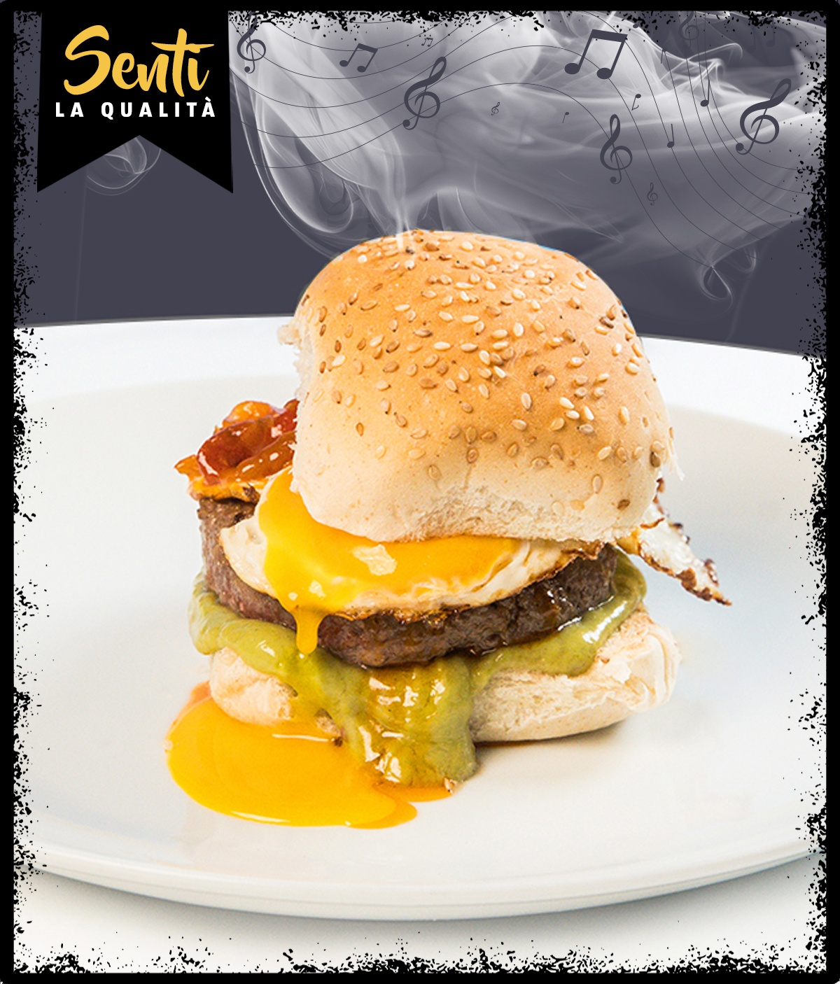 Hamburger di manzo con maionese all'avocado e chutney di pomodori