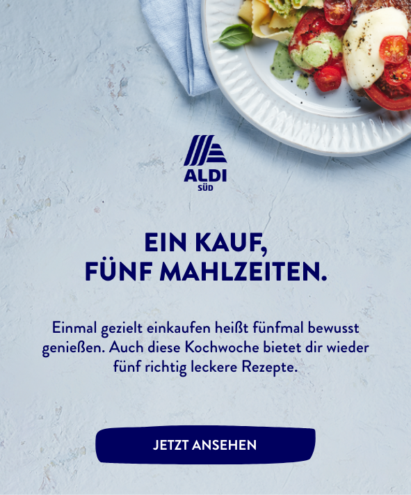 Ein Kauf, fünf Mahlzeiten.