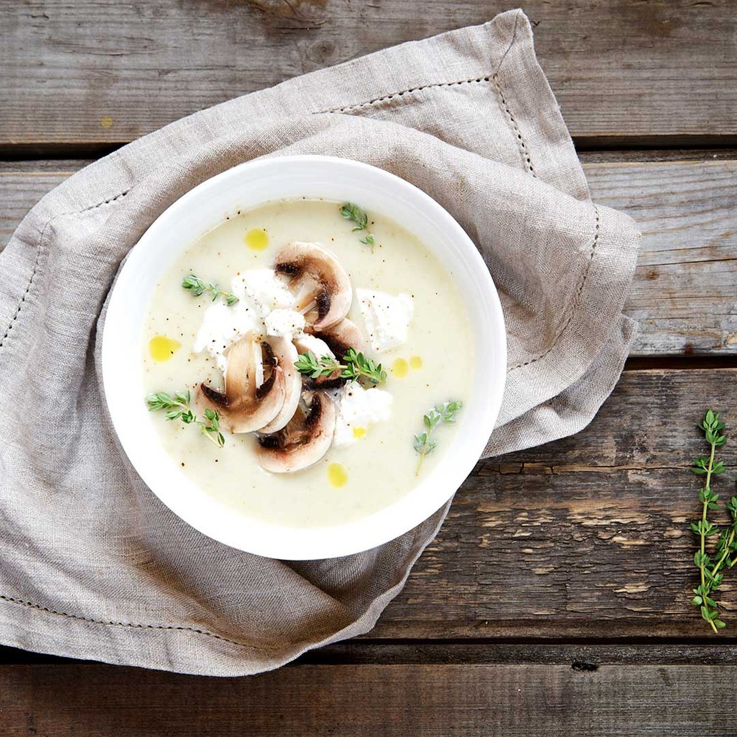 Kartoffelsuppe Mit Pilzgrostl Hofer Rezeptwelt