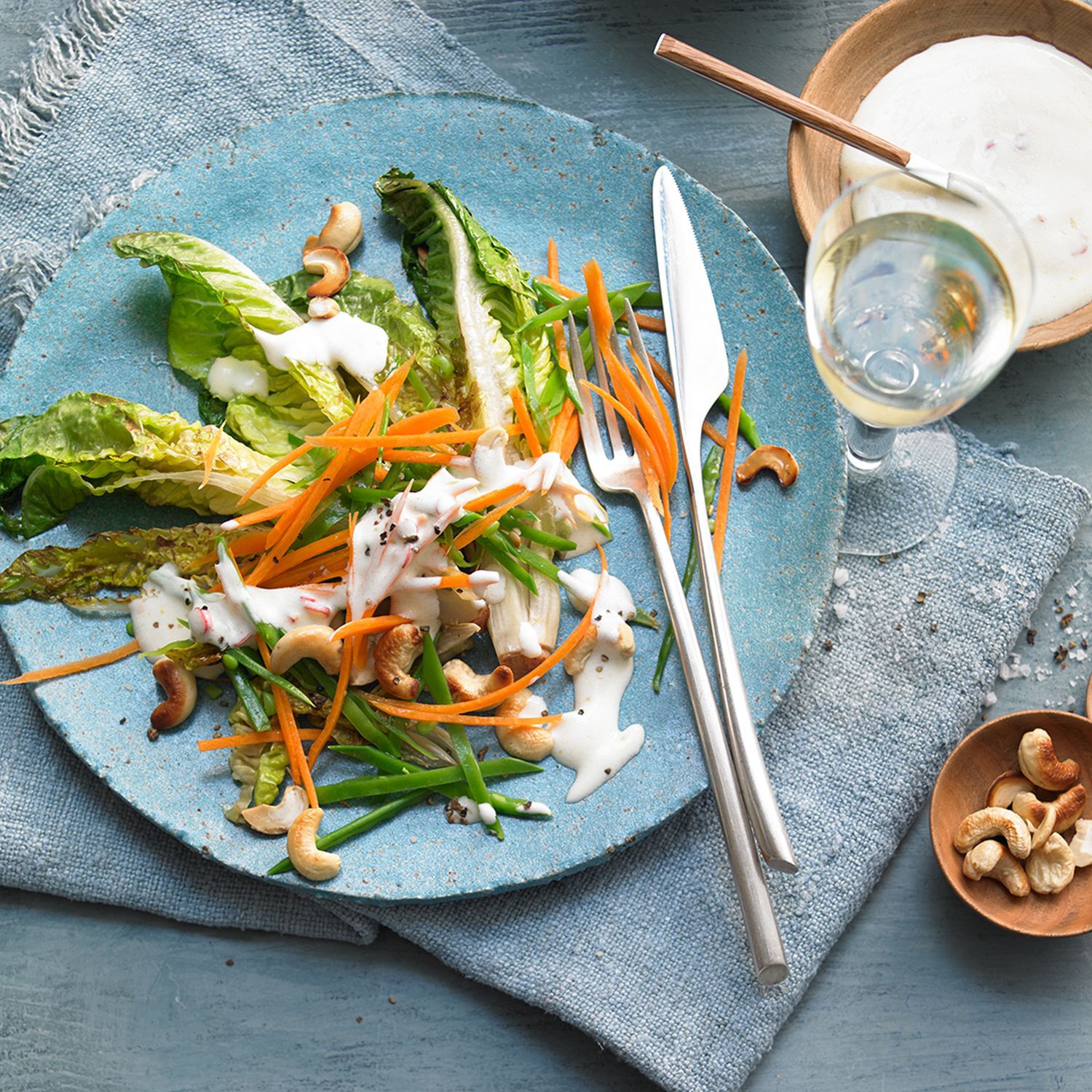Hensslers Schnelle Nummer: Salat mit Limetten-Joghurtdressing