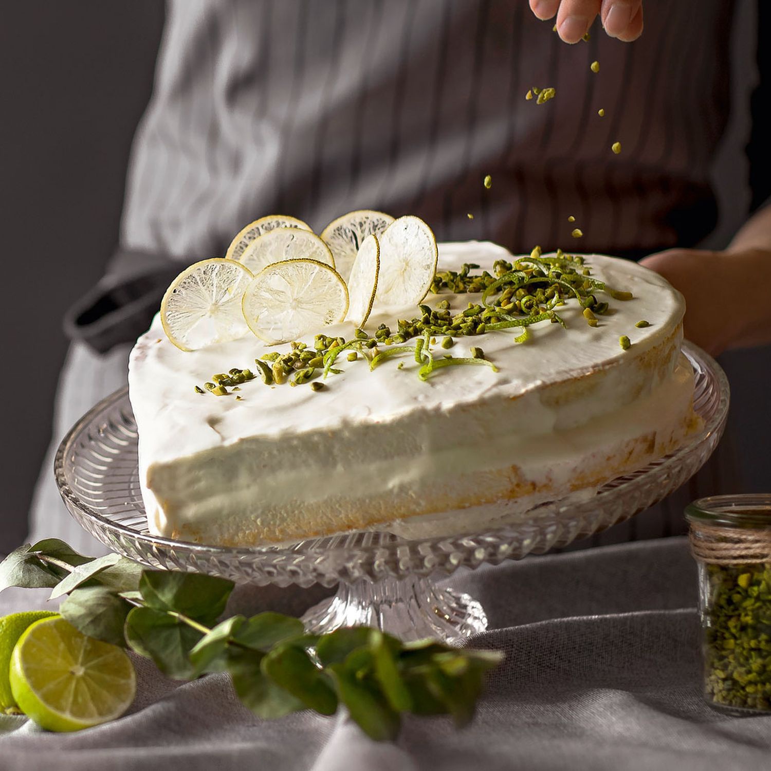 Limetten-Herz-Torte Rezept | HOFER Rezeptwelt