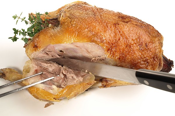 Tranchiertes Geflügel