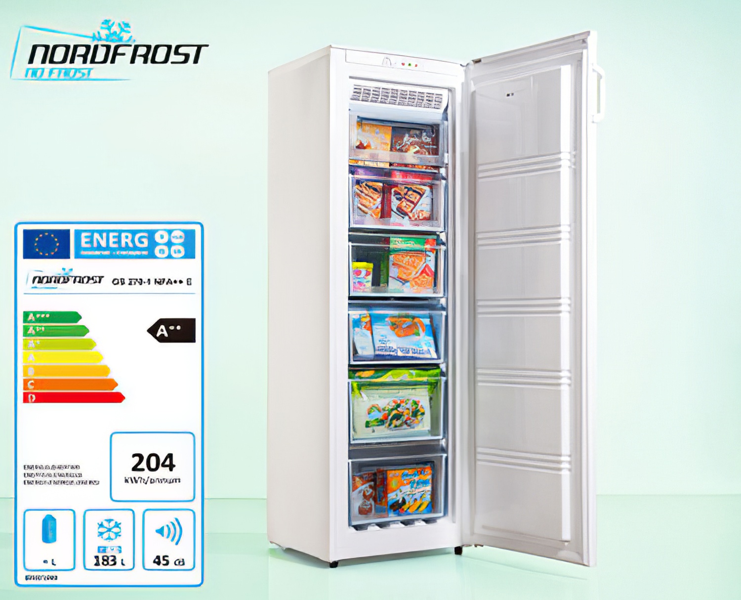 Nofrost Gefrierschrank Vereist
