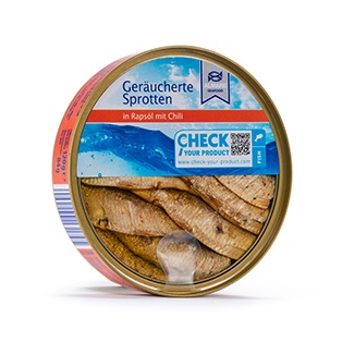 ALMARE SEAFOOD Geräucherte Sprotten, Chili