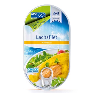 ALMARE SEAFOOD MSC Wildlachsfilet, Senf/Dijon