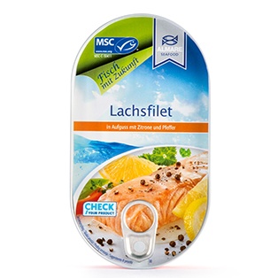 ALMARE SEAFOOD MSC Wildlachsfilet, Zitrone-Pfeffer