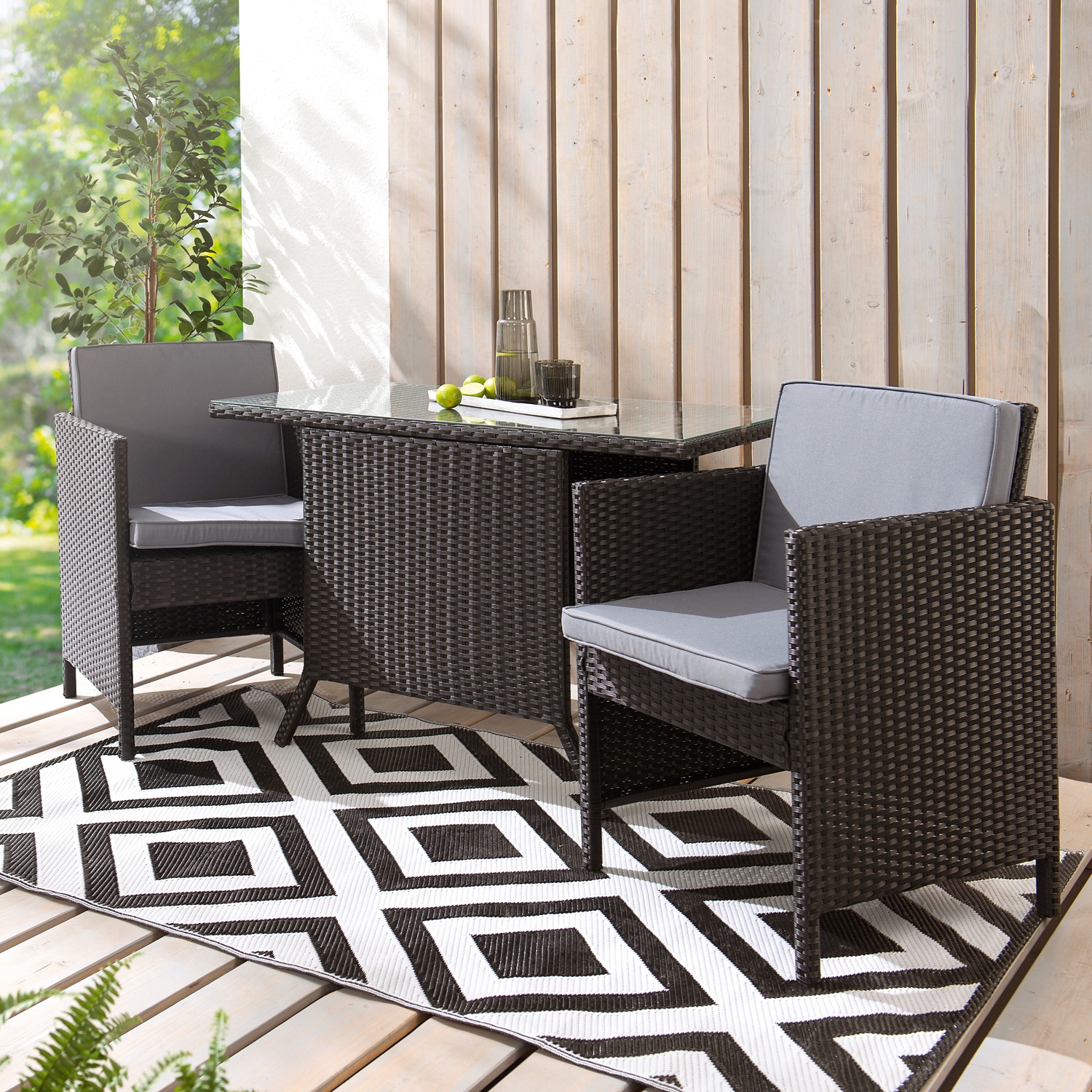 GARDENLINE Lounge Set, 3-teilig | HOFER