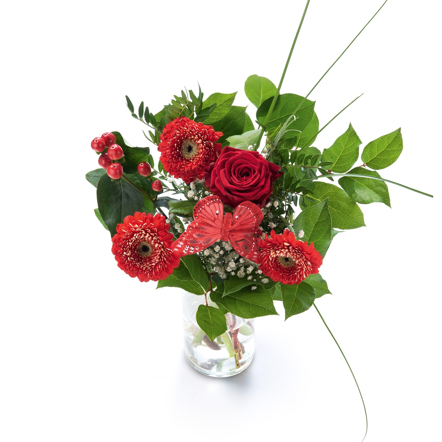 Blumenstrau Weltfrauentag, Rot