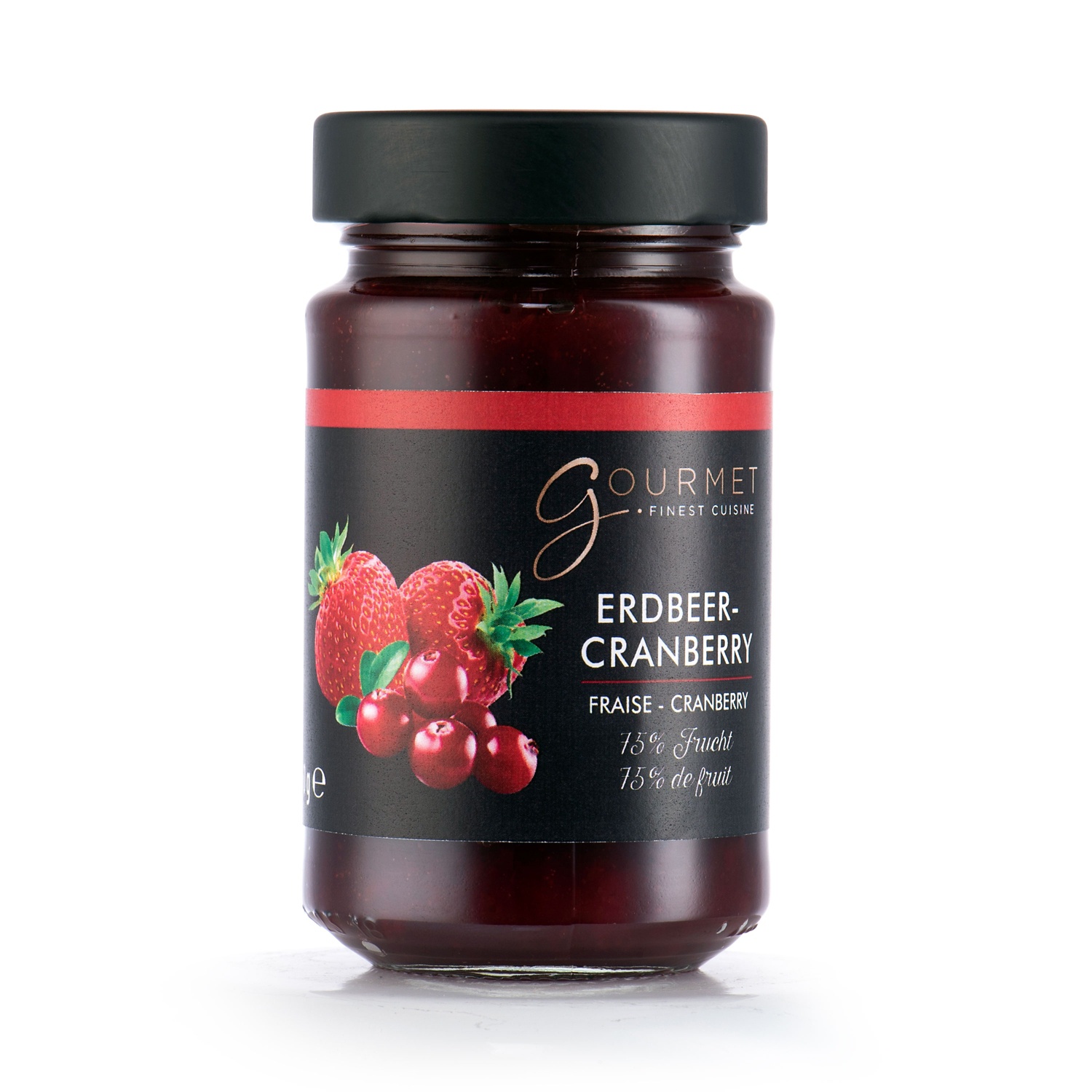 GOURMET Fruchtaufstrich, Erdbeere-Cranberry