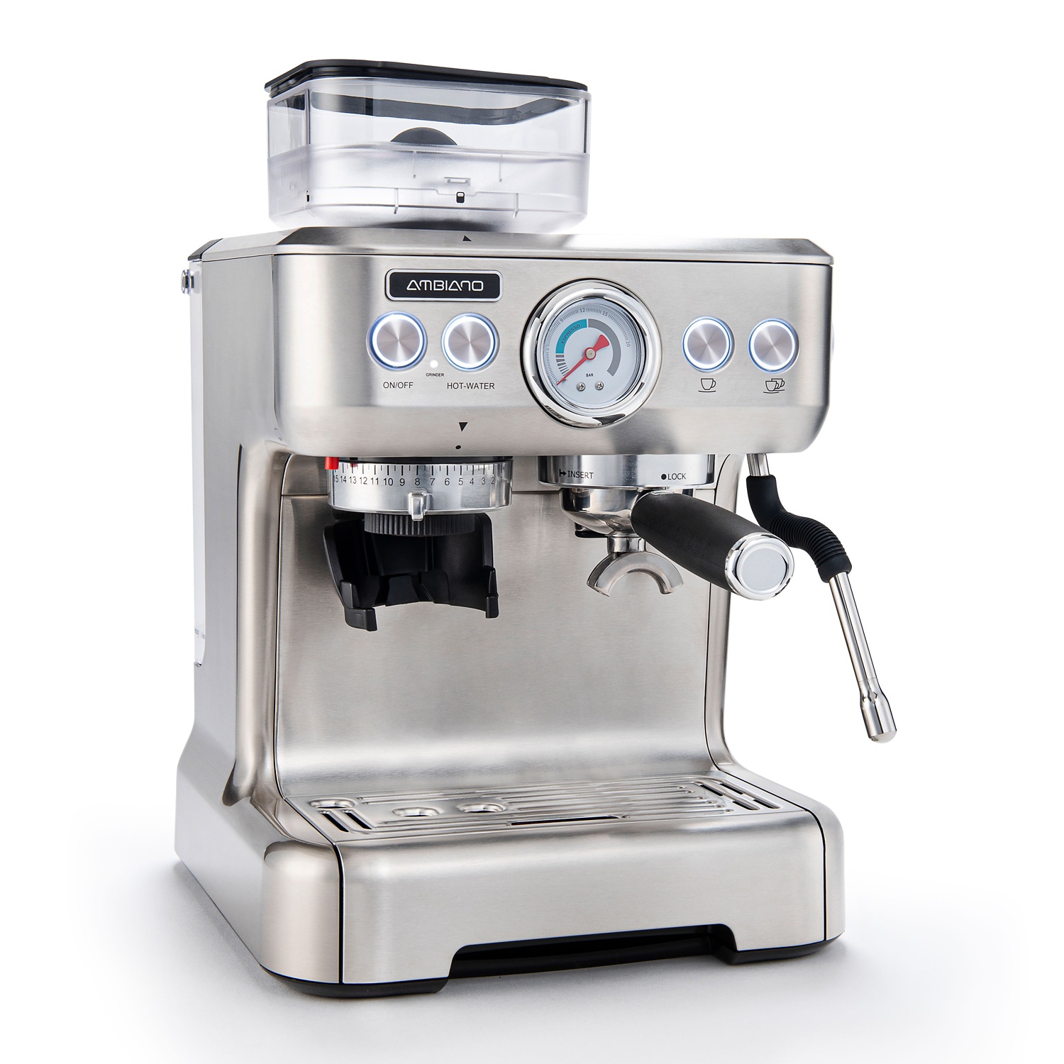 Ambiano Espresso Maschine Mit Integriertem Mahlwerk Hofer