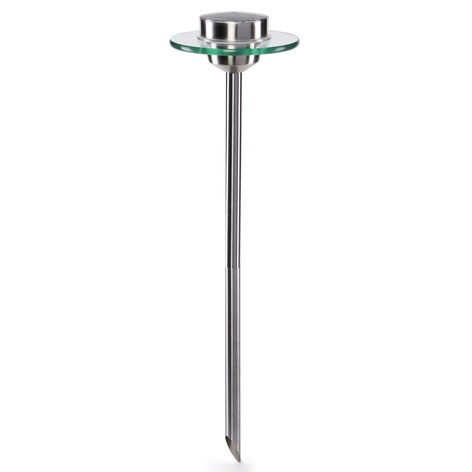 CASALUX Edelstahl SolarGartenleuchte, Glasscheibe HOFER