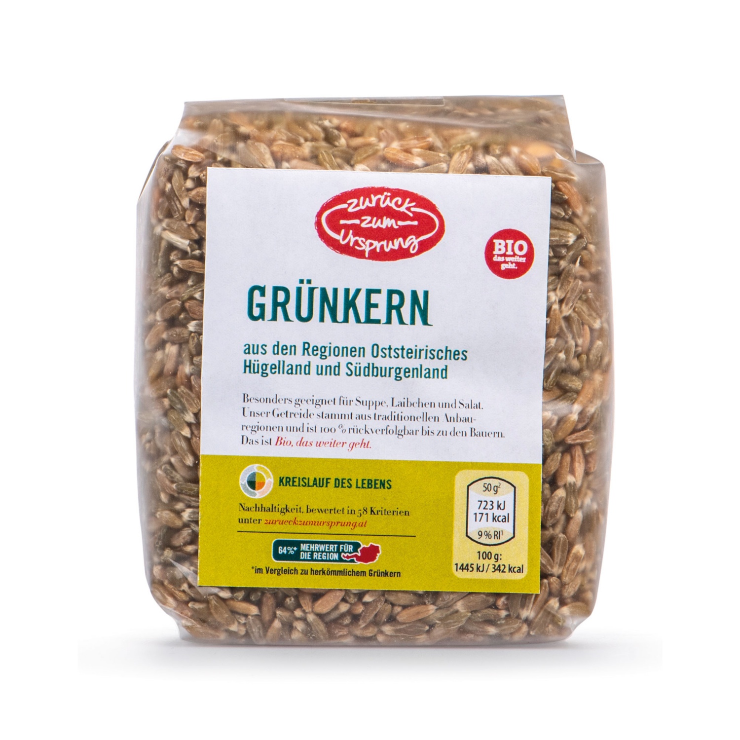 ZURÜCK ZUM URSPRUNG Österr. BIO-Kornvariation, Grünkern