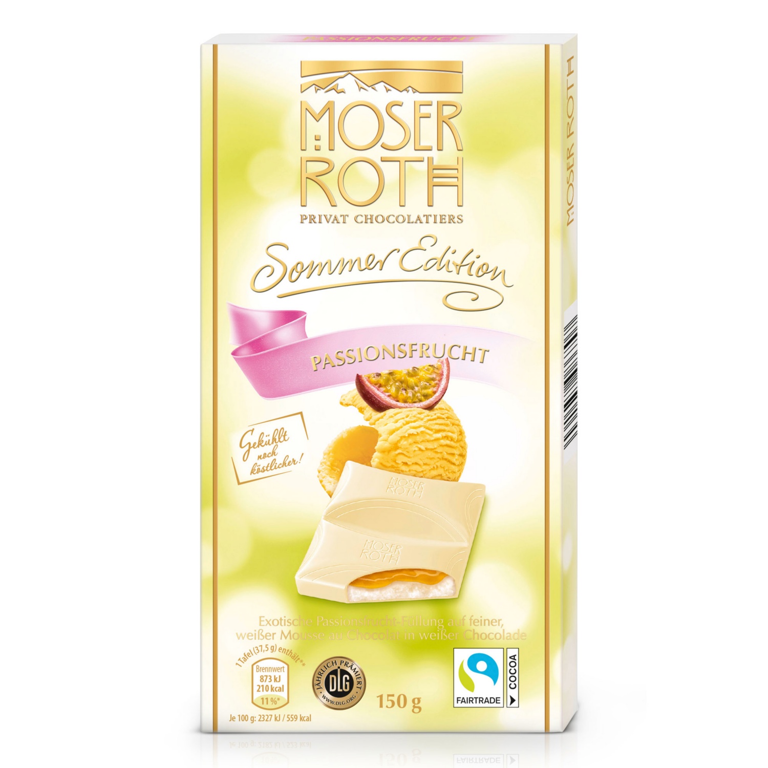 MOSER ROTH Gefüllte Sommerschokolade, Passionsfrucht