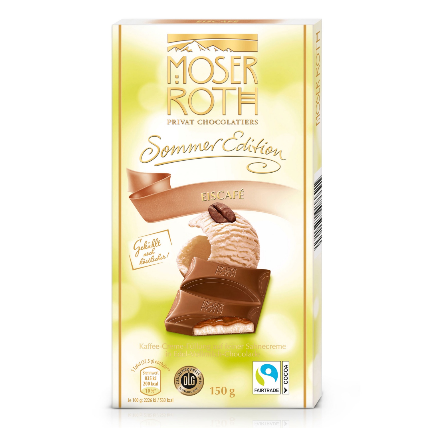 MOSER ROTH Gefüllte Sommerschokolade, Eiscafé