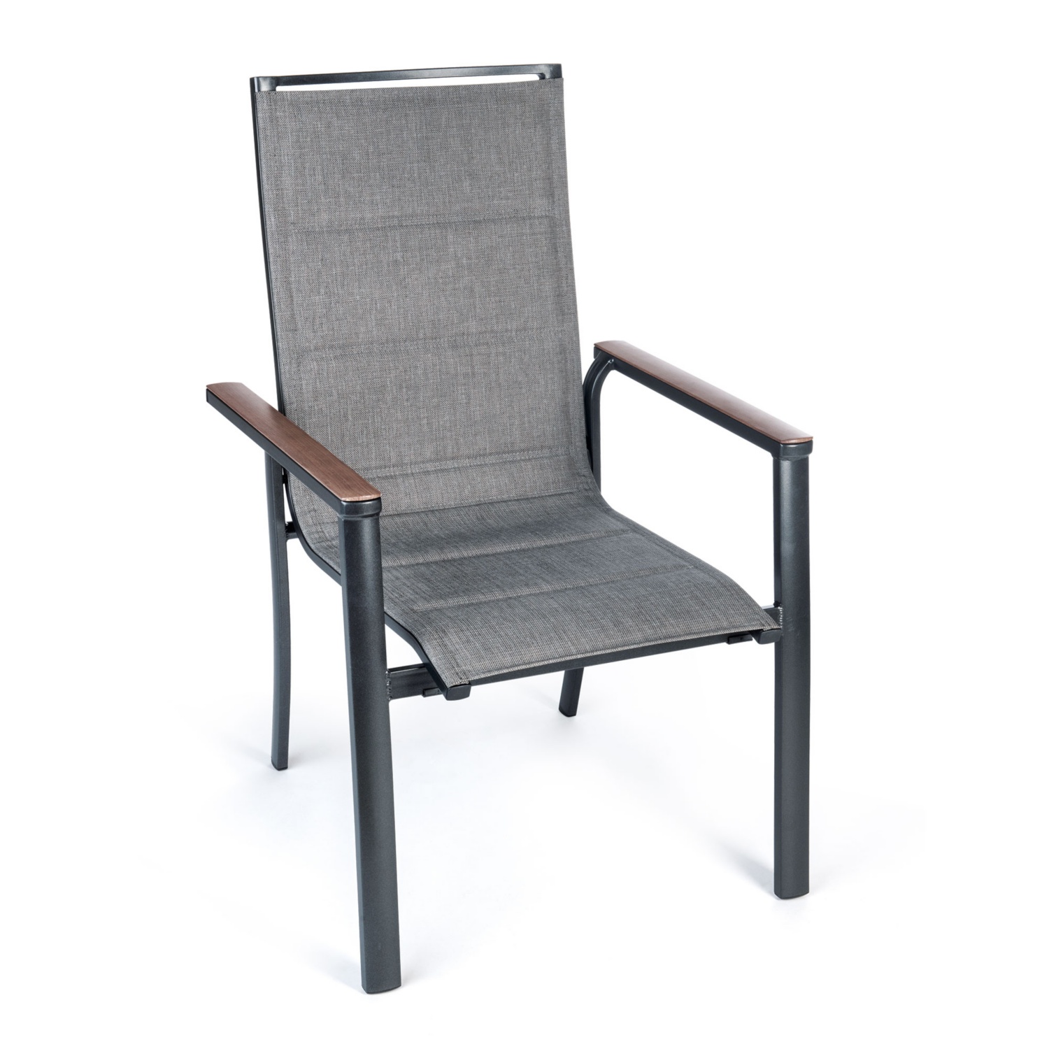 GARDENLINE AluStapelstuhl, Grau/Beige HOFER
