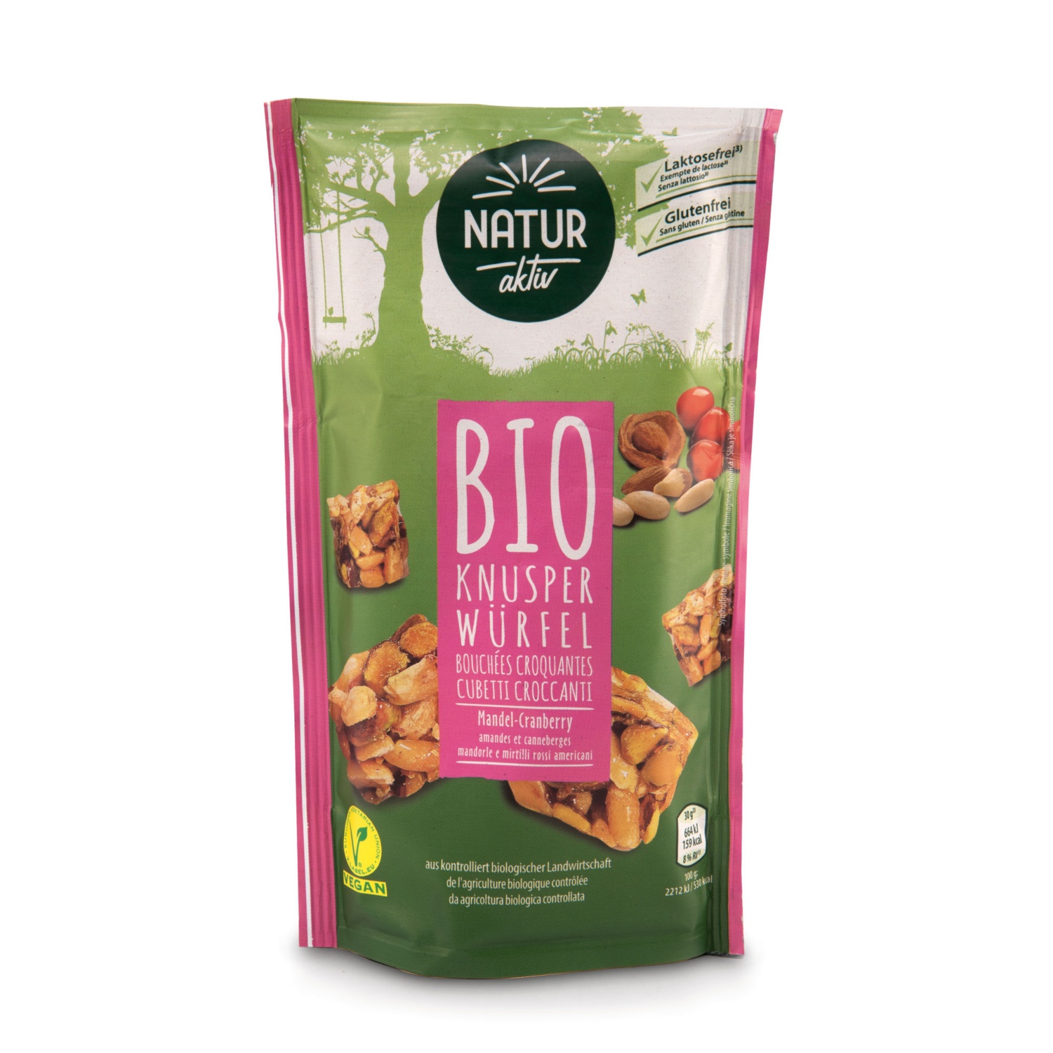 NATUR AKTIV BIO-Knuspersnacks Cubes, Cranberry Crunch