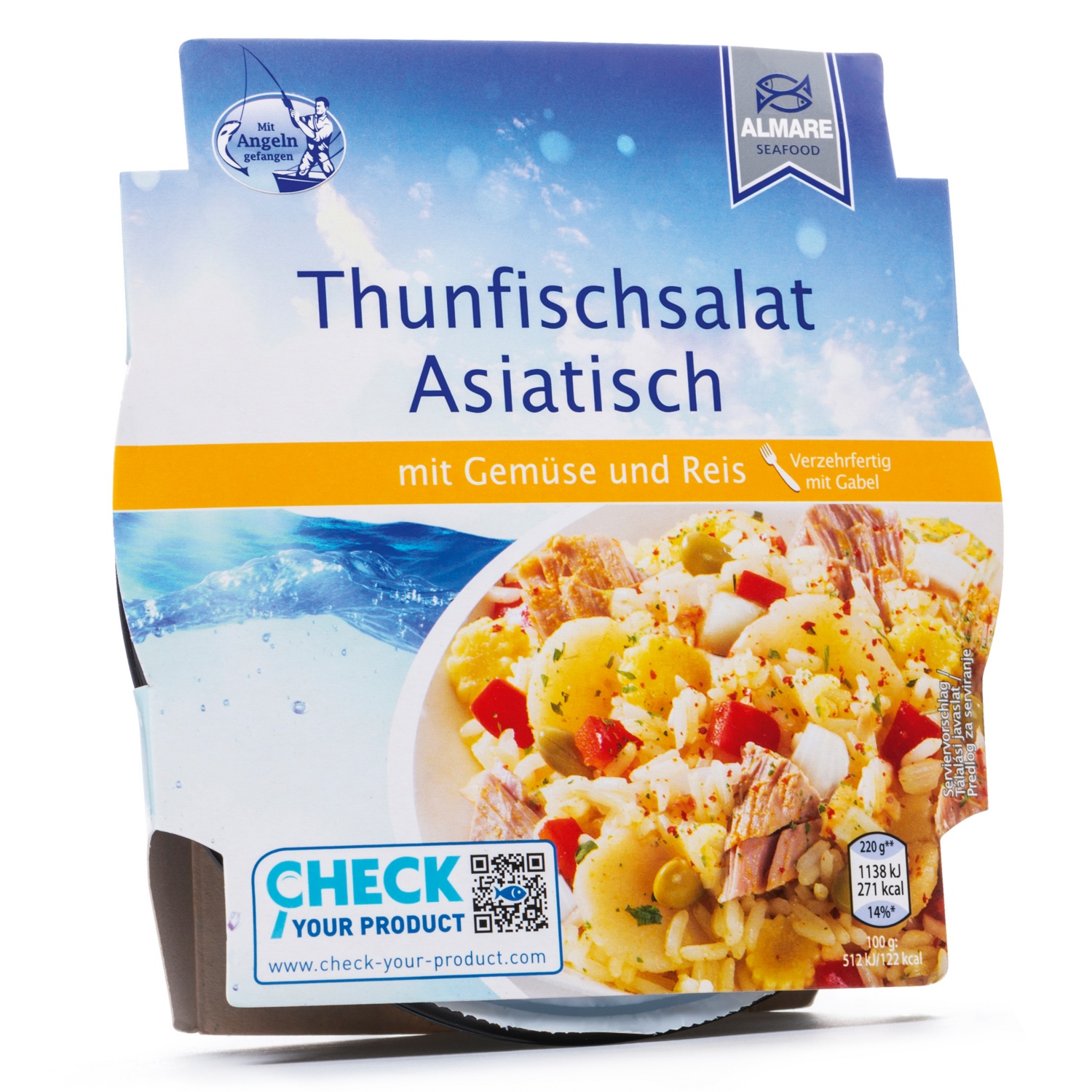 ALMARE SEAFOOD Gemüse-Thunfischsalat, Asiatisch