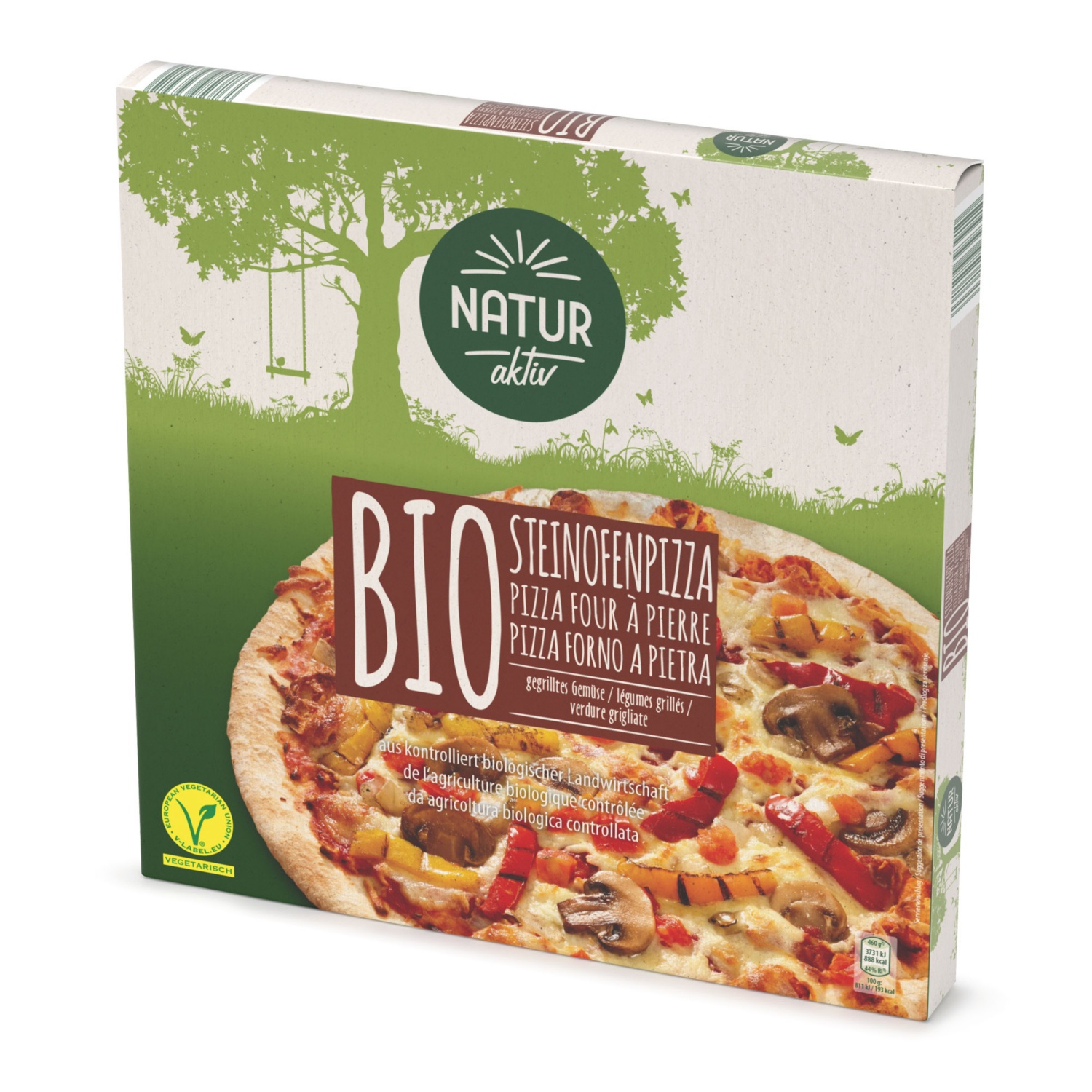 NATUR AKTIV Bio-Steinofenpizza, gegrilltes Gemüse