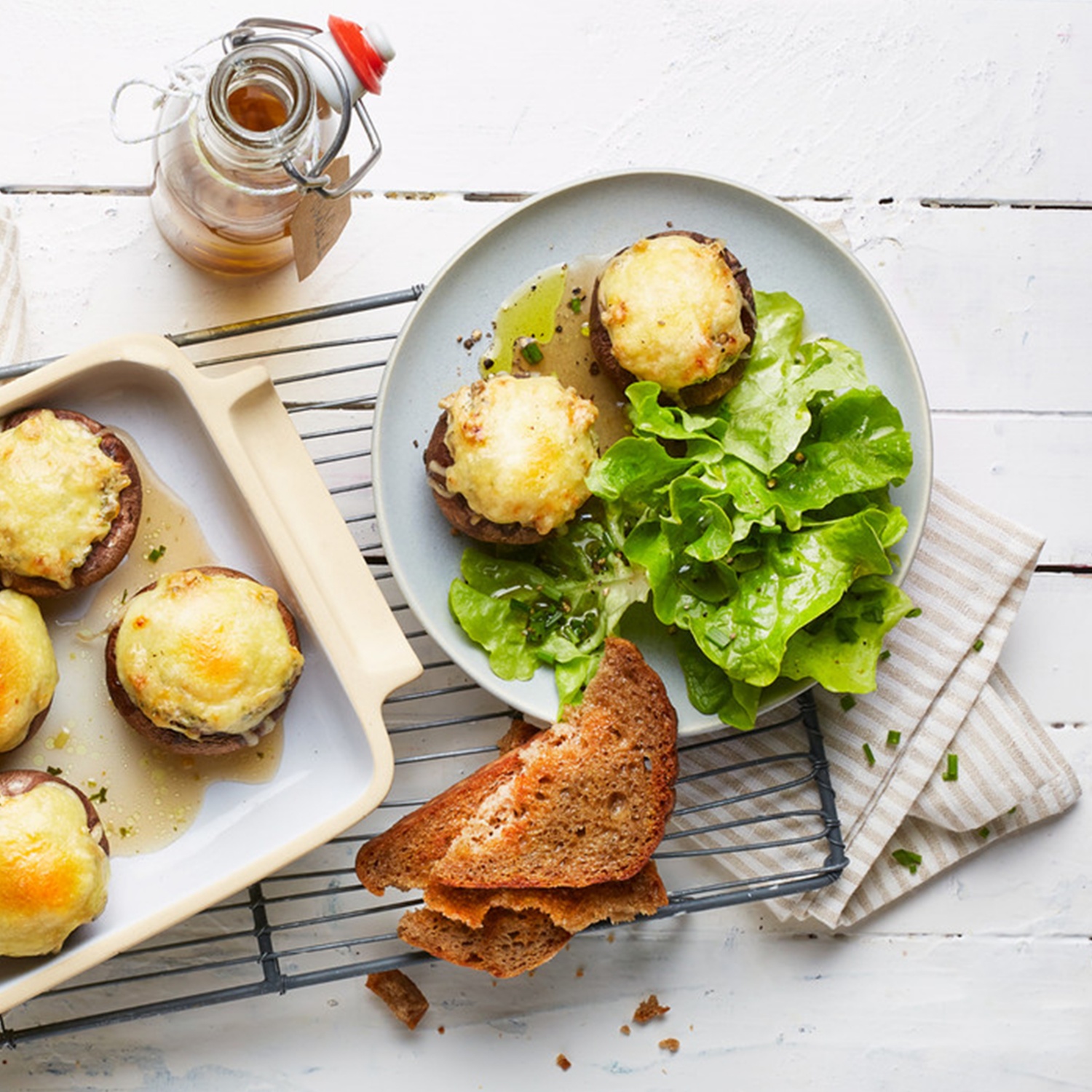 Gefüllte Champignons mit Käse überbacken | ALDI Rezeptwelt