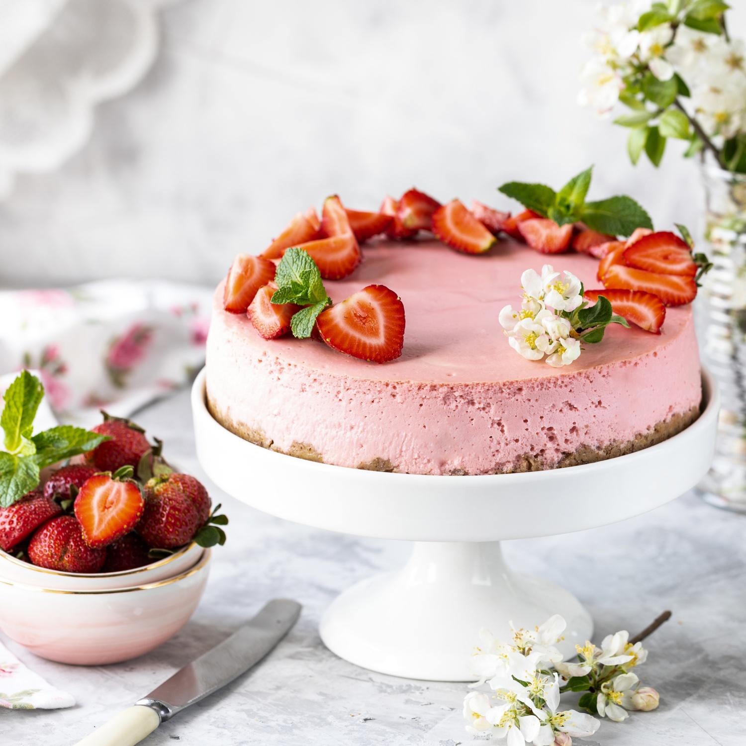 Fresh Strawberry Cheesecake ALDI Rezeptwelt