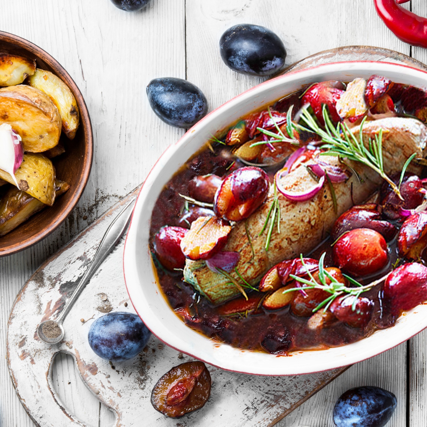 Schweinefilet mit gebackenen Zwetschgen | ALDI Rezeptwelt