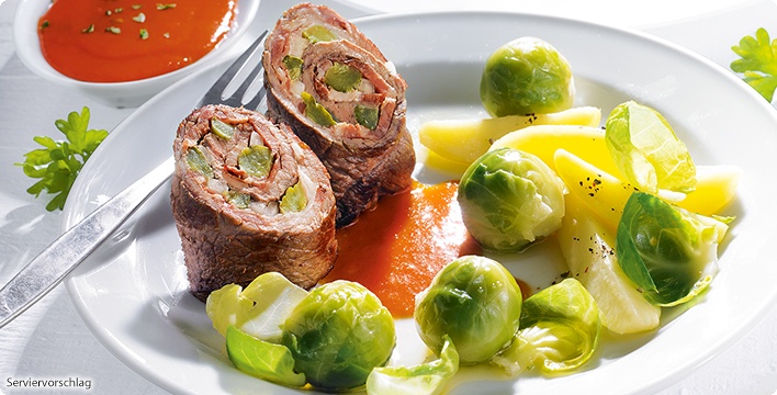 Rouladen Mit Rosenkohl Und Kartoffeln Aldi Rezeptwelt