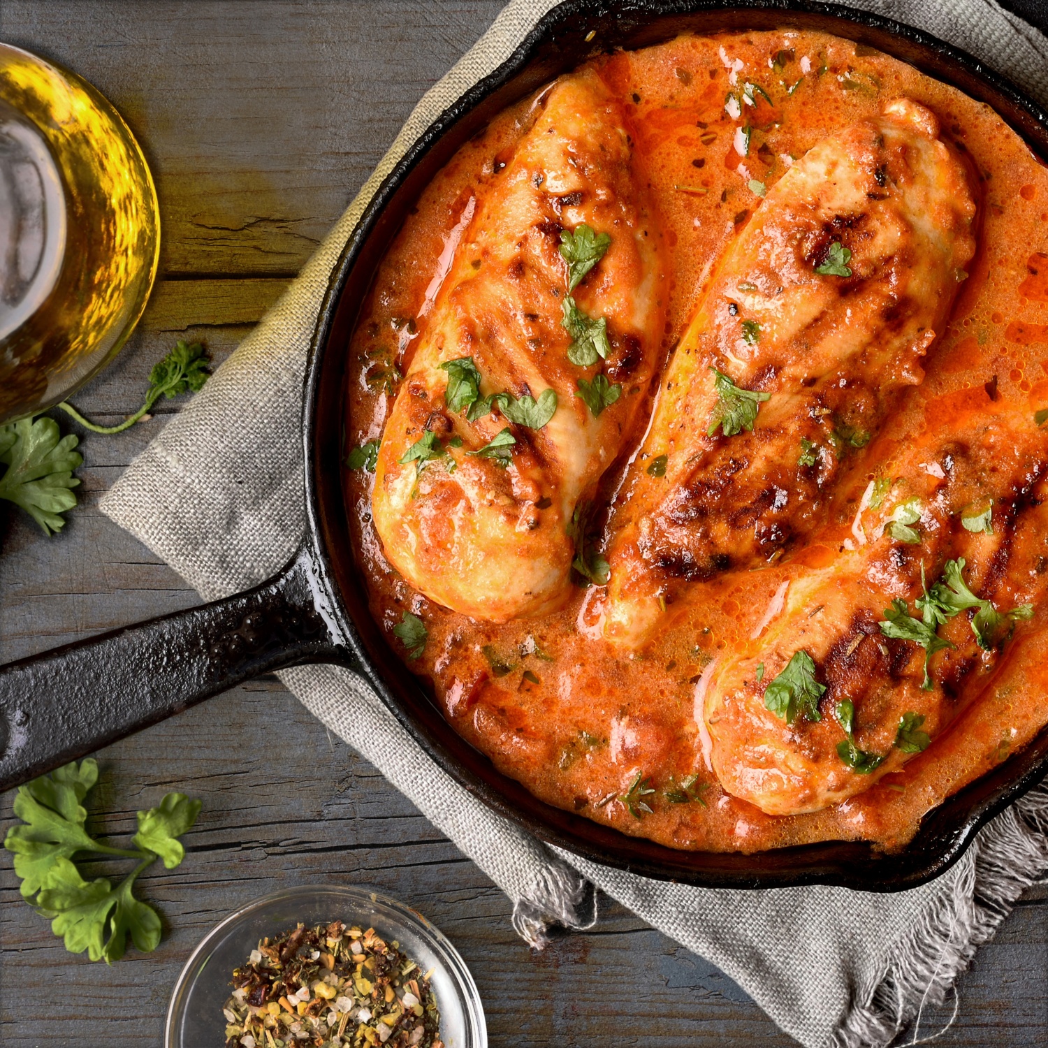 Hahnchen Ofenschale Krauter Mit Erbsenreis Aldi Rezeptwelt