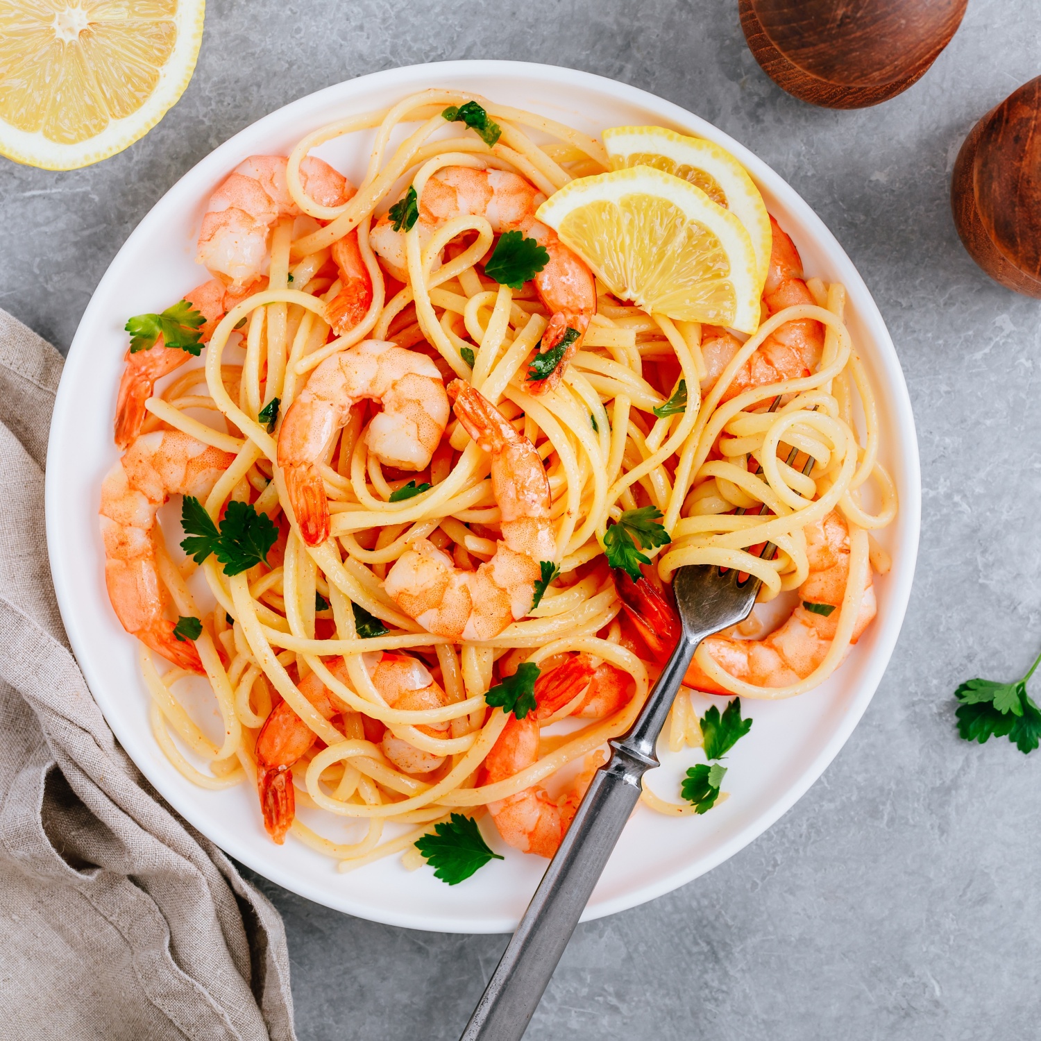 Spaghetti Aglio Olio Peperoncino mit Garnelen ALDI Rezeptwelt