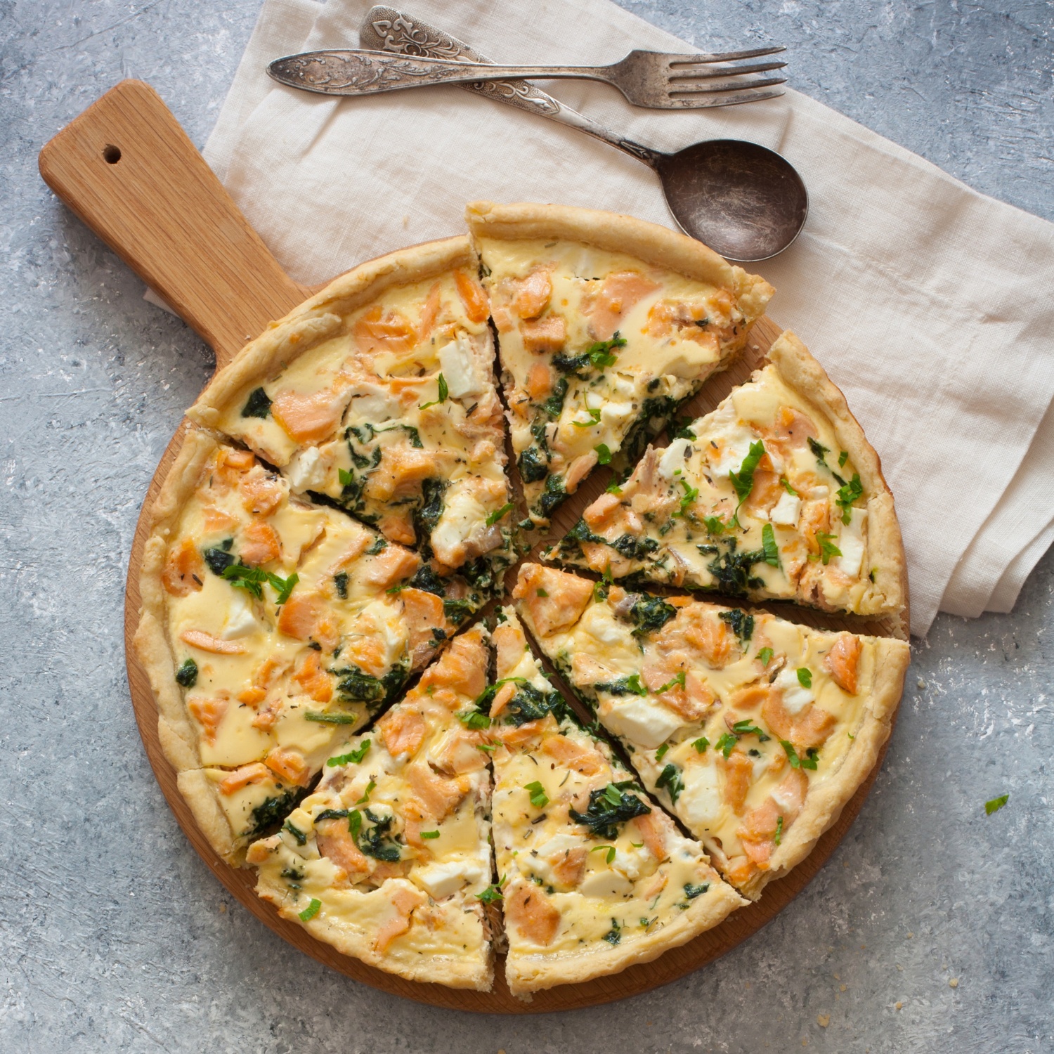 Lachs Spinat Quiche Aldi Rezeptwelt