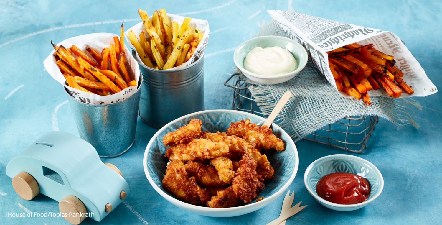 Bunte Gemusepommes Mit Puten Nuggets Aldi Rezeptwelt