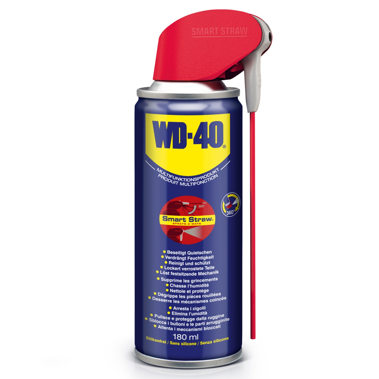 WD-40 Multifunktionsöl mit Smart Straw, 180 ml